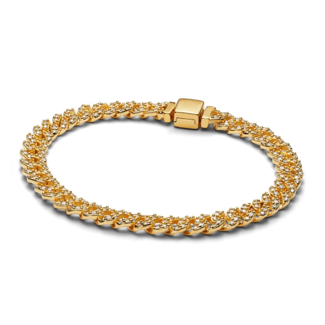 Rosa Cuban armband | 18k Goud