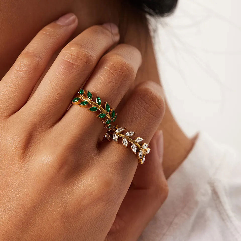 Zirconia Ring | 18K Goud