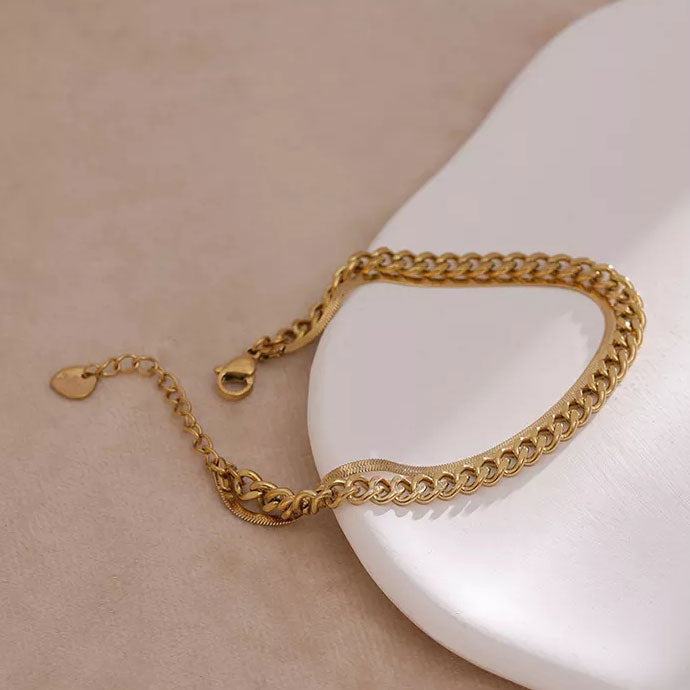 Cuban Armband |18K Goud 6mm