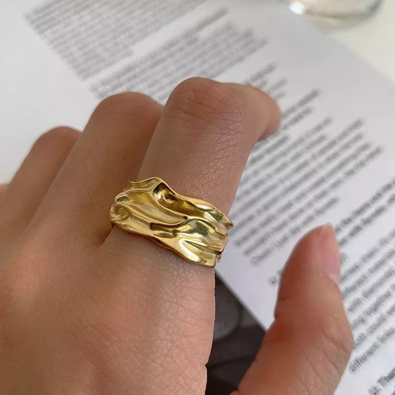 Rosa Big ring | 18K Goud