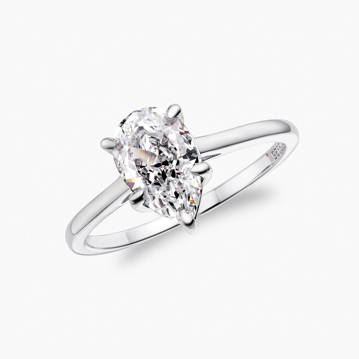 Peren Solitaire Ring – 14K Goud
