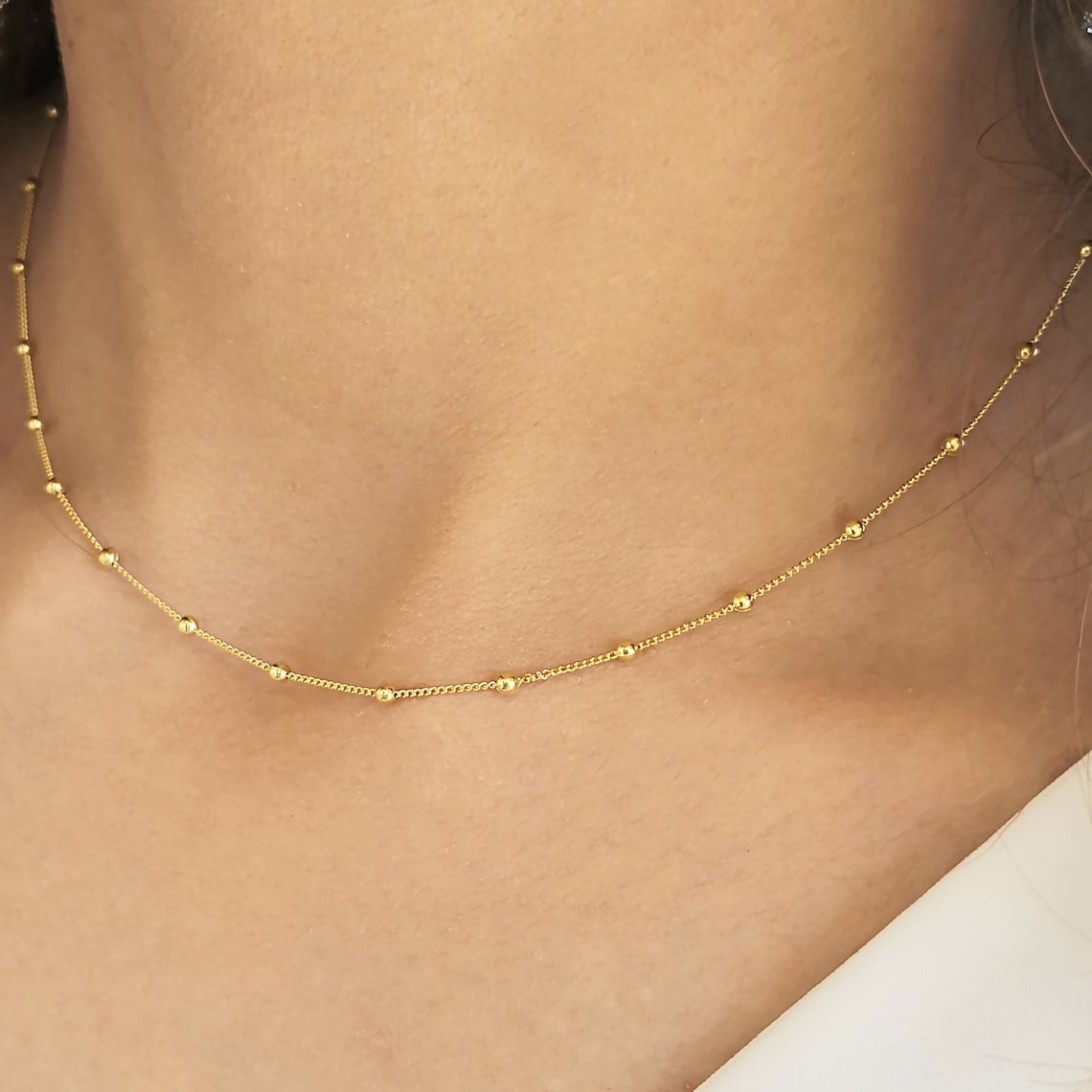 Elsa ketting | 18K Goud 2mm