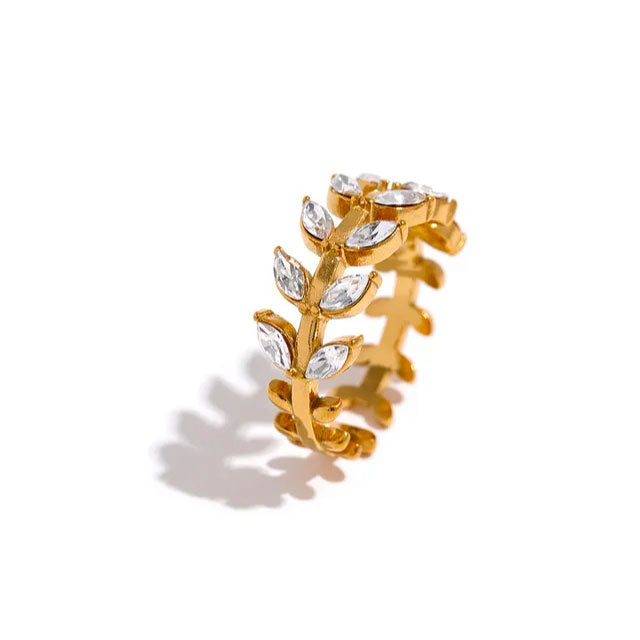 Zirconia Ring | 18K Goud