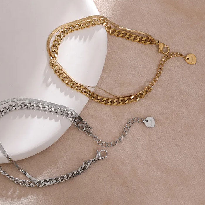 Cuban Armband |18K Goud 6mm