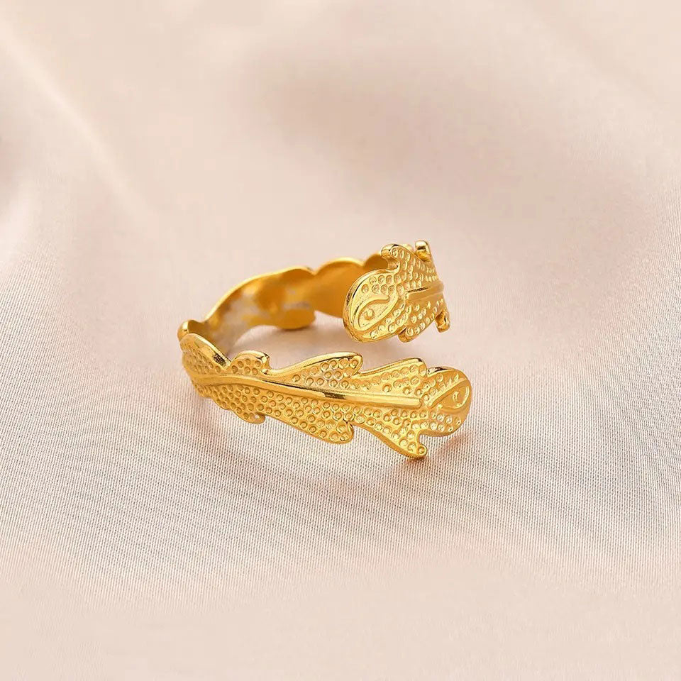 Koraal Ring | 18K Goud