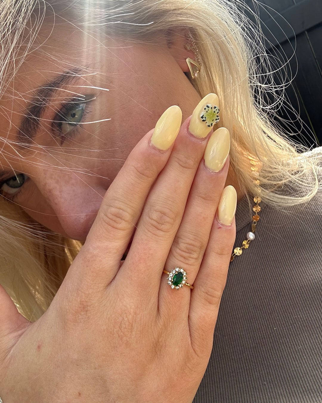 Groene Zirconia Ring | 18K Goud