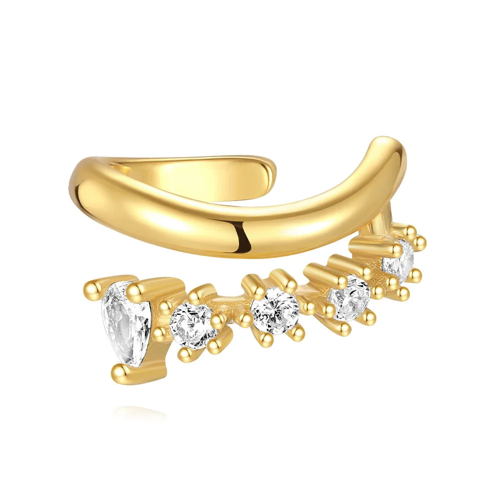 NYLA DUBBELLAAGSE EAR CUFF