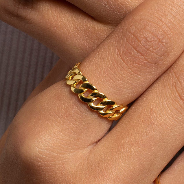 Panzer Ring – 18K Goud