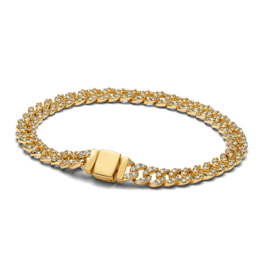 Rosa Cuban armband | 18k Goud