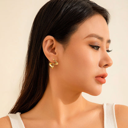 Wave Oorbellen | 18K Goud