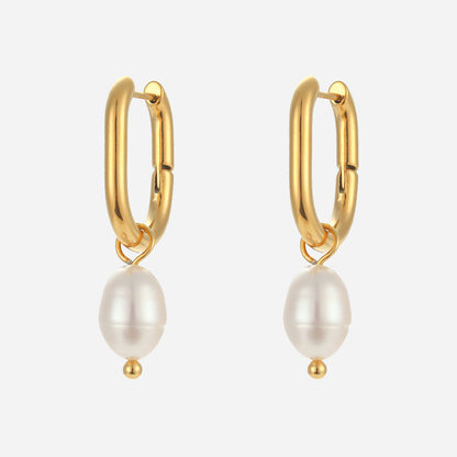 Rosa oorbellen | 18K Goud