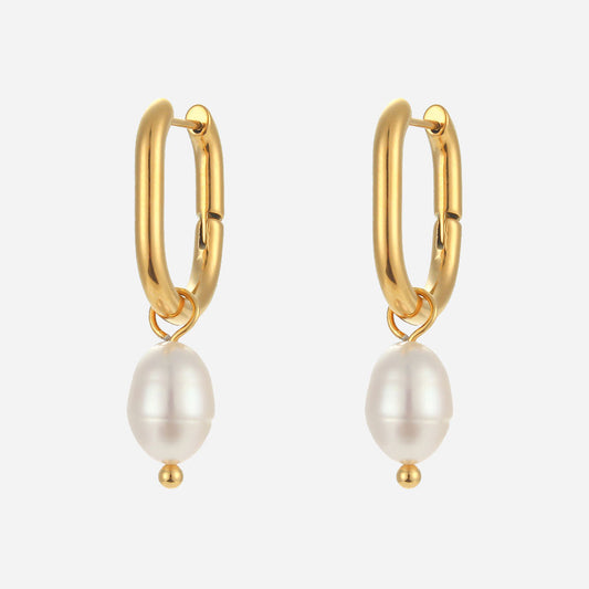 Rosa oorbellen | 18K Goud