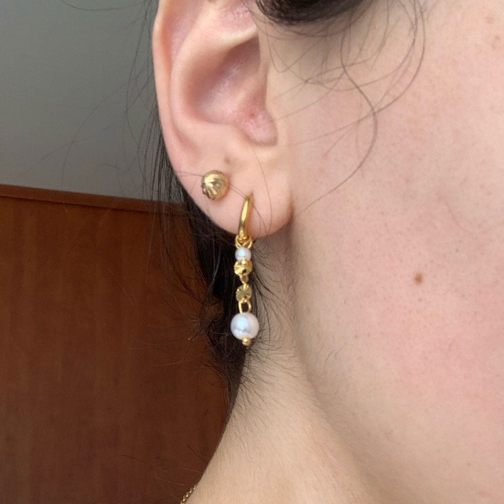 Sunburst oorbellen | 18K Goud