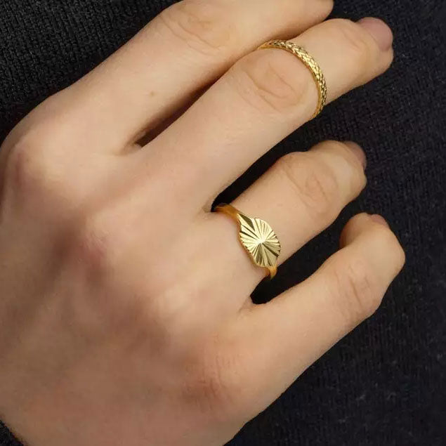 Sunray Ring | 18K Goud