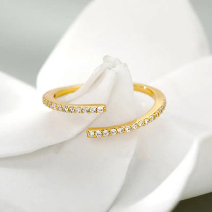 Classic Zirconia Ring | 18K Goud