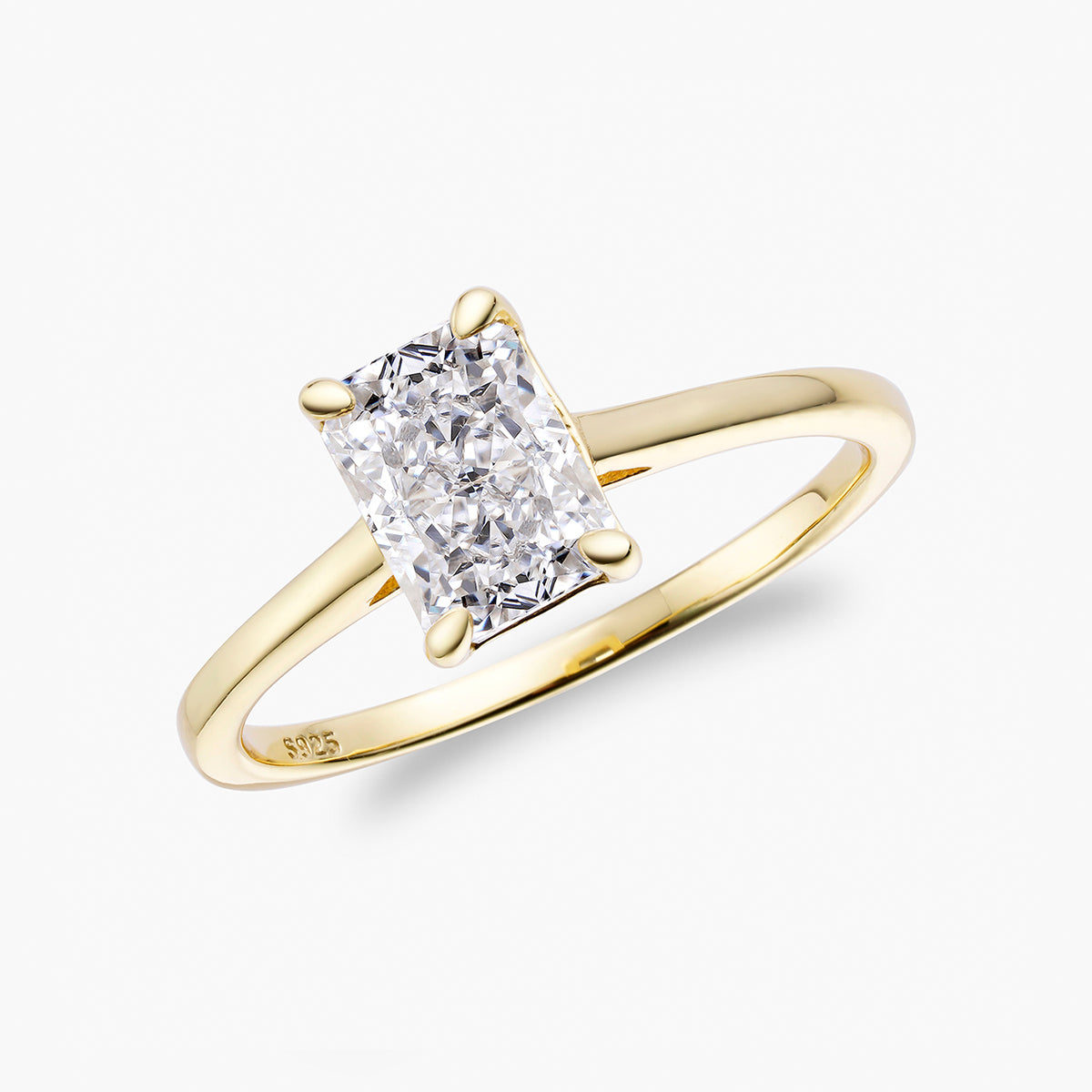 Stralende Solitaire Ring – 14K Goud