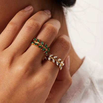 Zirconia Ring | 18K Goud