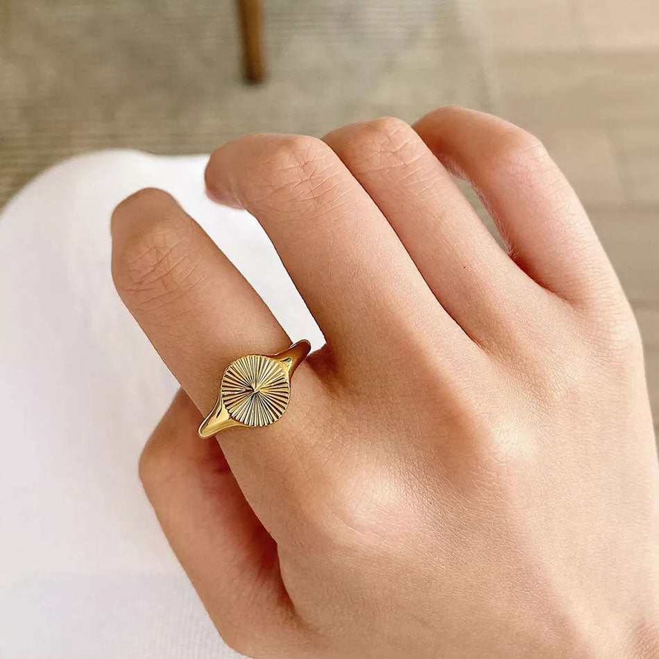 Sunburst Ring | 18K Goud