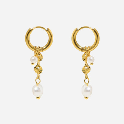 Sunburst oorbellen | 18K Goud
