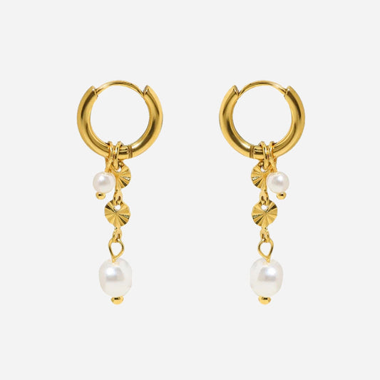Sunburst oorbellen | 18K Goud