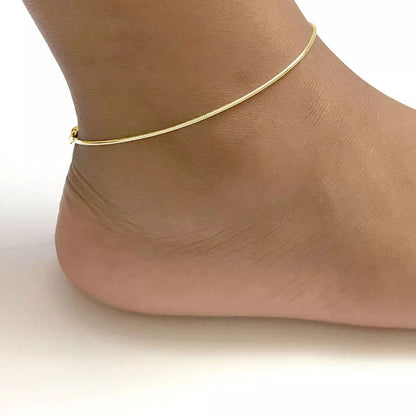 Rosa enkelbandje | 18K Goud 1.5mm