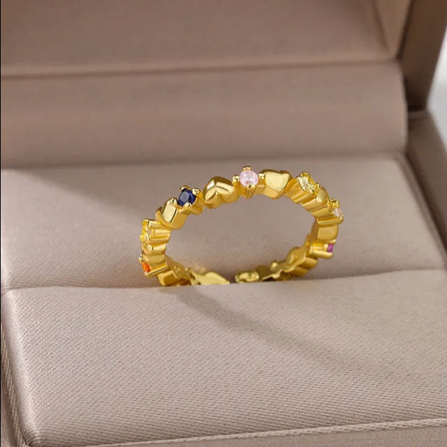 Lisa Zirconia Ring | 18K Goud