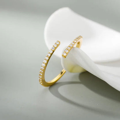 Classic Zirconia Ring | 18K Goud