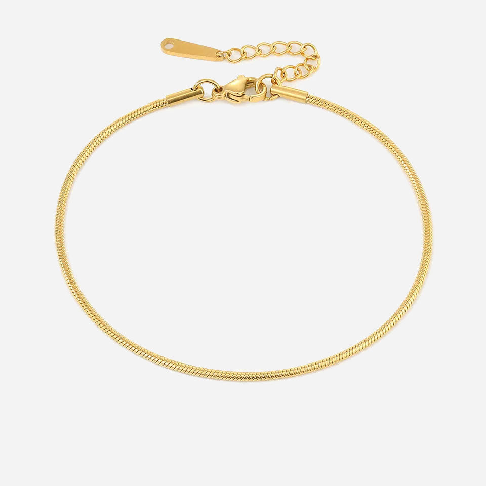 Rosa enkelbandje | 18K Goud 1.5mm