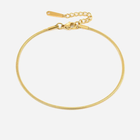 Rosa enkelbandje | 18K Goud 1.5mm