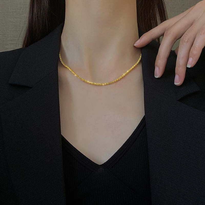 Beach ketting | 18K Goud 2mm