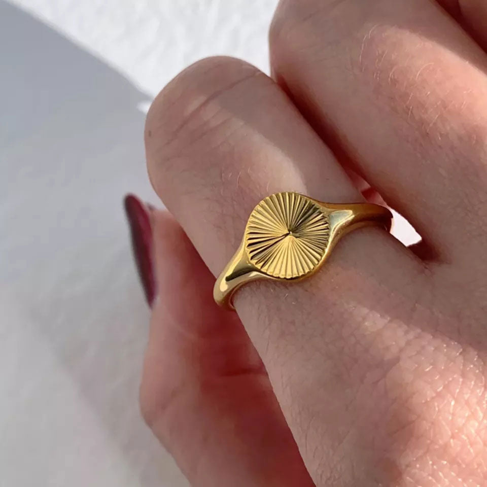 Sunburst Ring | 18K Goud