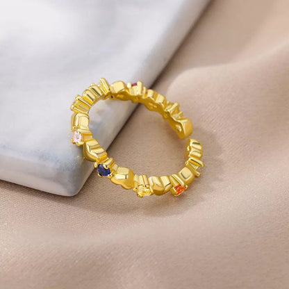 Lisa Zirconia Ring | 18K Goud