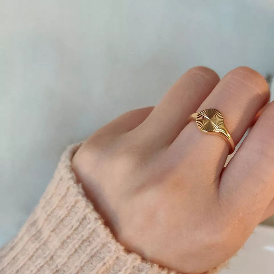 Sunburst Ring | 18K Goud