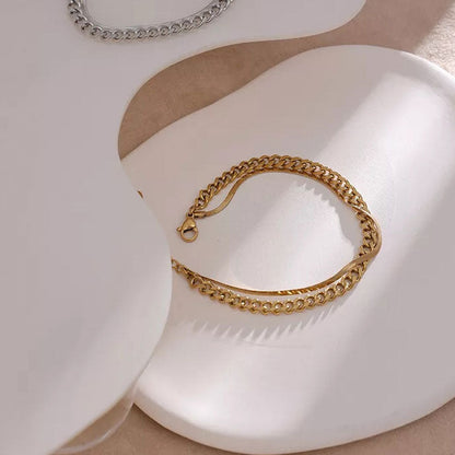 Cuban Armband |18K Goud 6mm