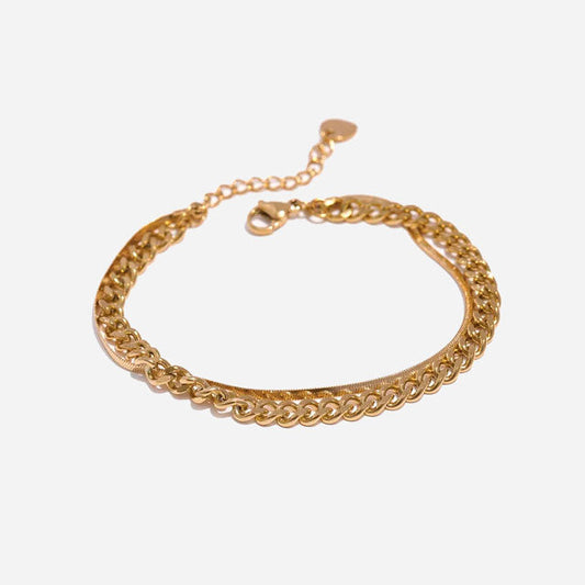 Cuban Armband |18K Goud 6mm