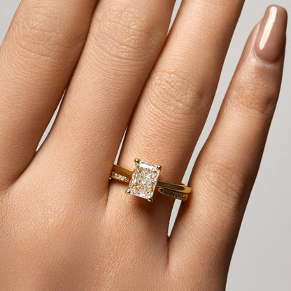 Stralende Solitaire Ring – 14K Goud