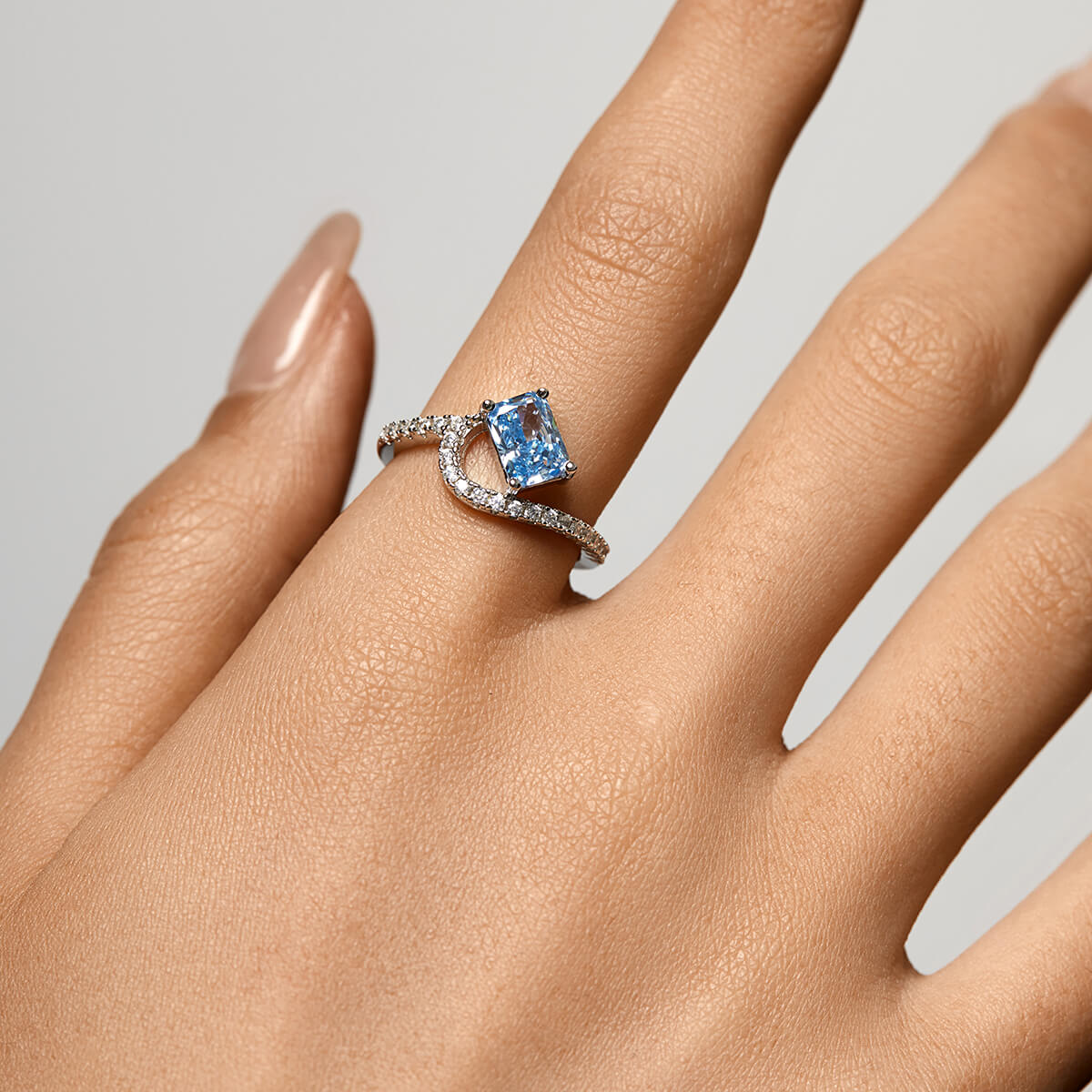 Pavé Vagues Ring – 14K Goud
