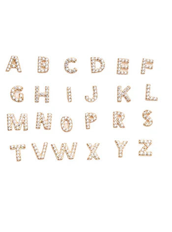 Letter Oorbellen | 18k Goud