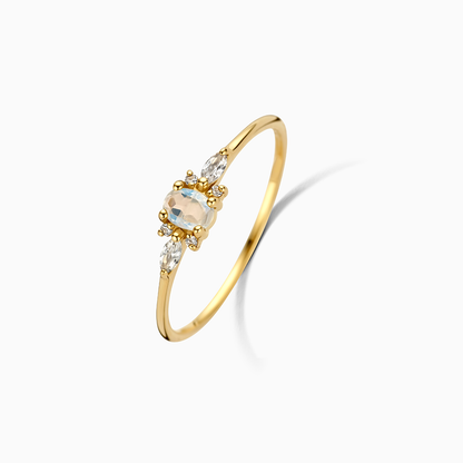 lila diamanten ring | 18k Goud