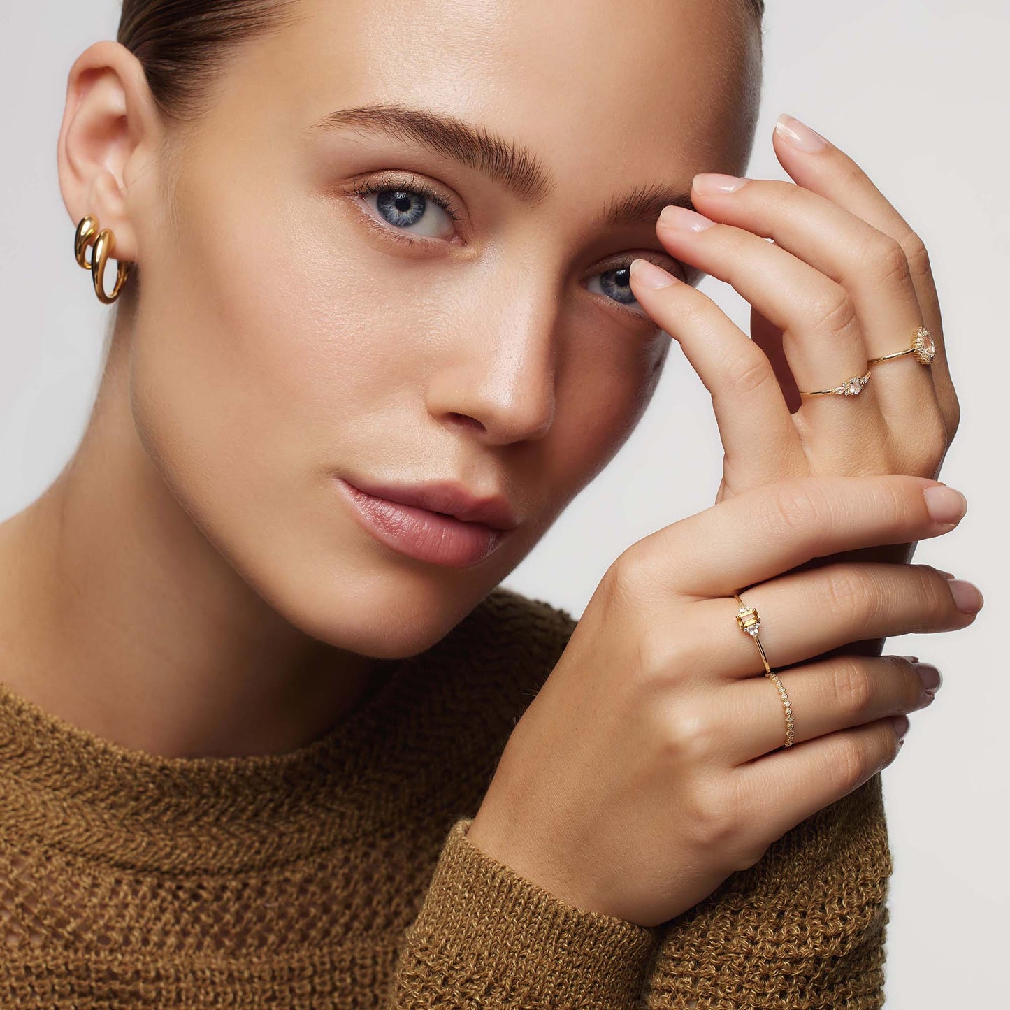 lila diamanten ring | 18k Goud