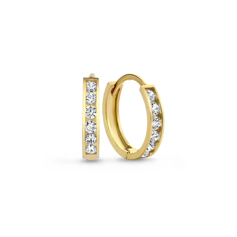 Dara Brillane Oorbellen Set | Goud 18k