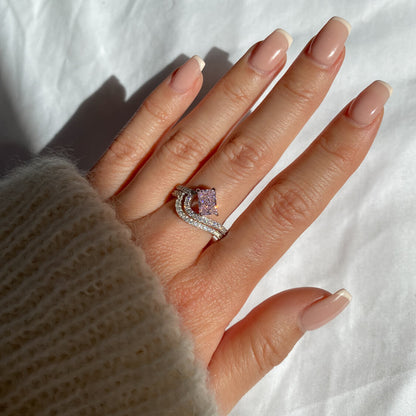 Pavé Vagues Ring – 14K Goud