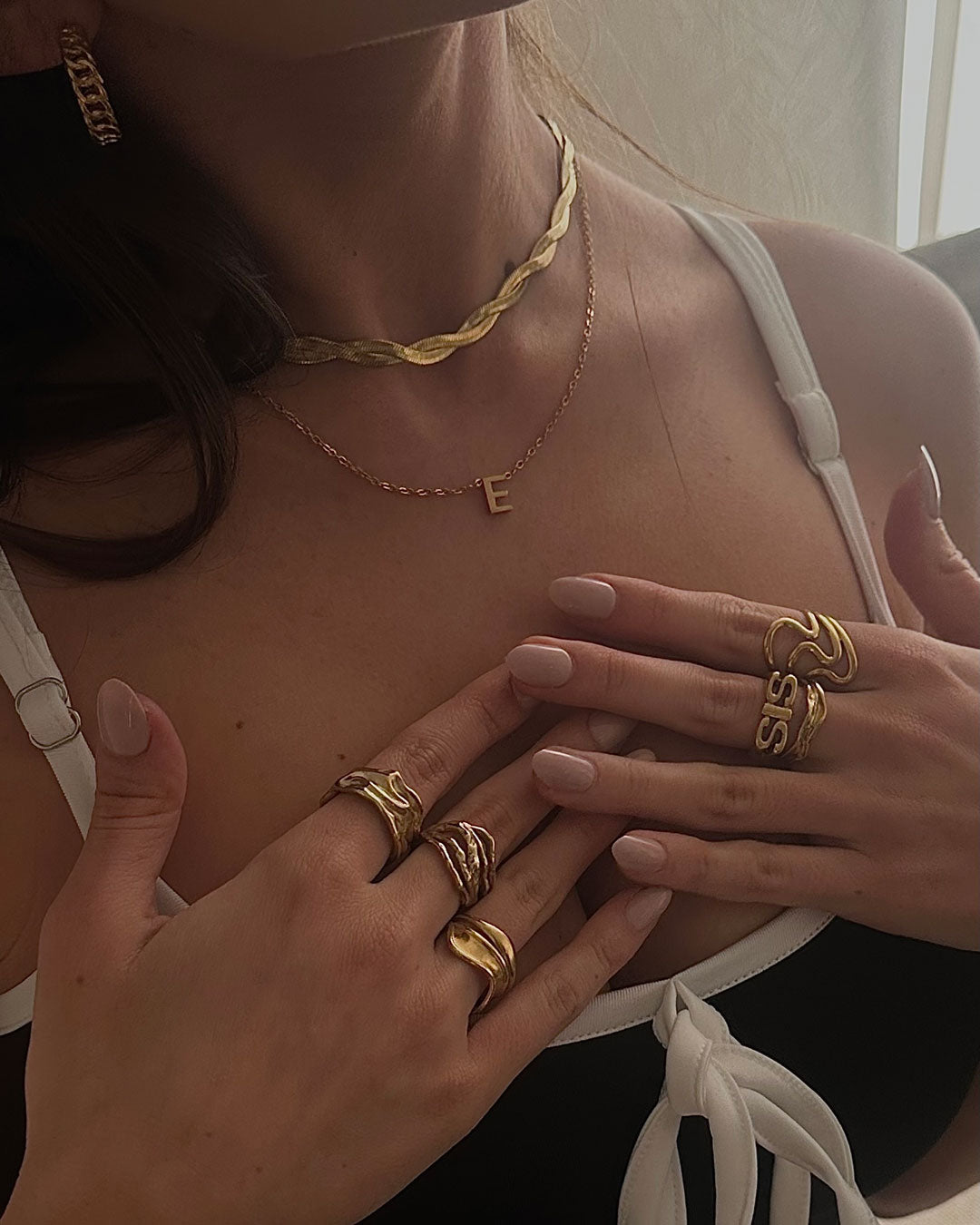 Rosa Big ring | 18K Goud