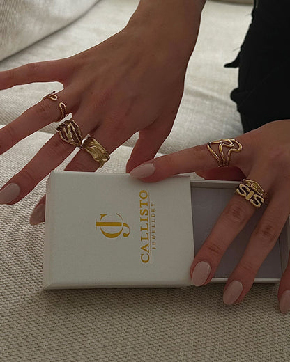 Rosa Big ring | 18K Goud