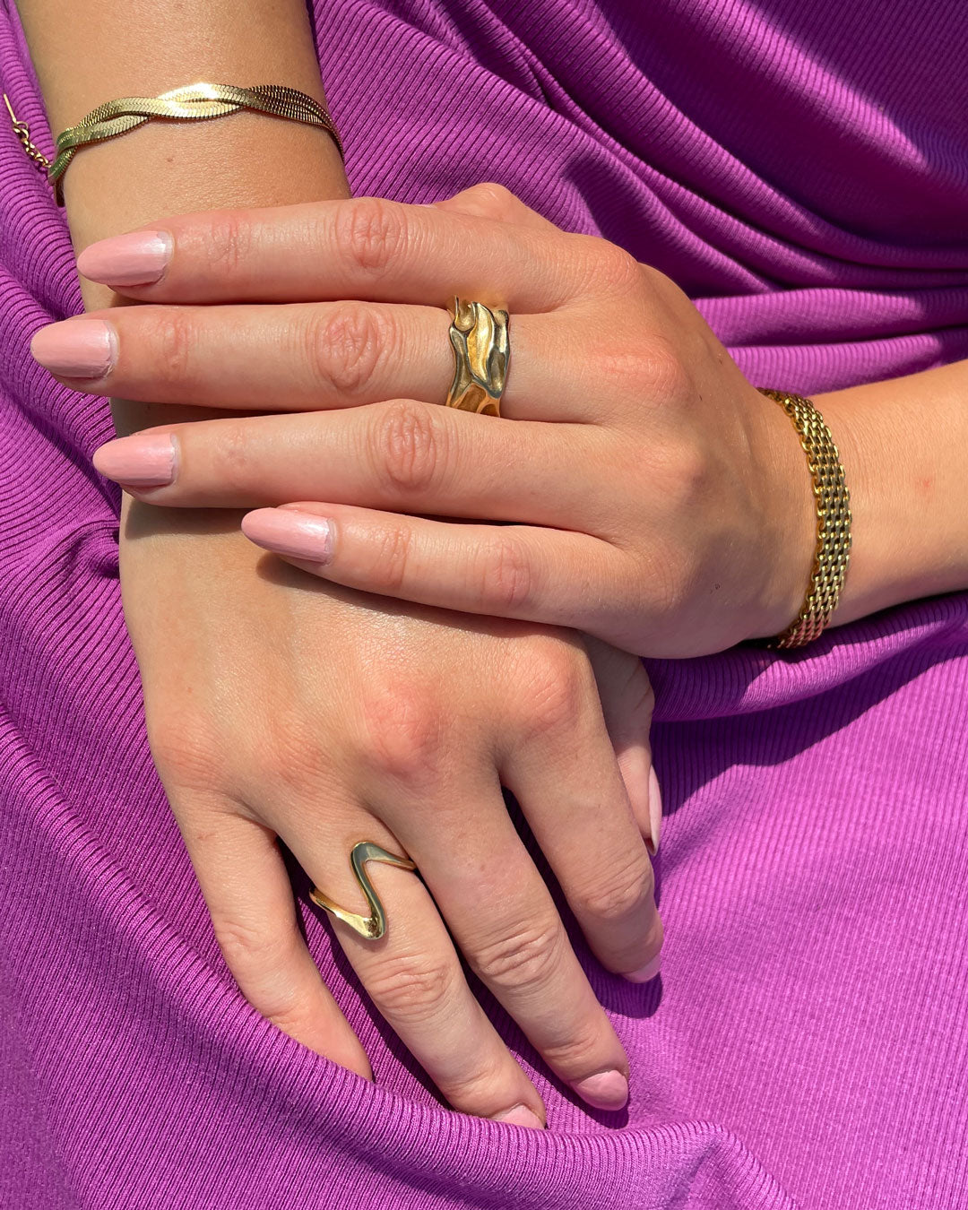 Rosa Big ring | 18K Goud