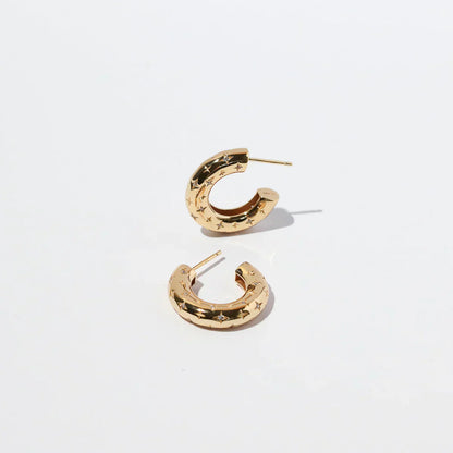 Sterren oorbellen | 18k Goud