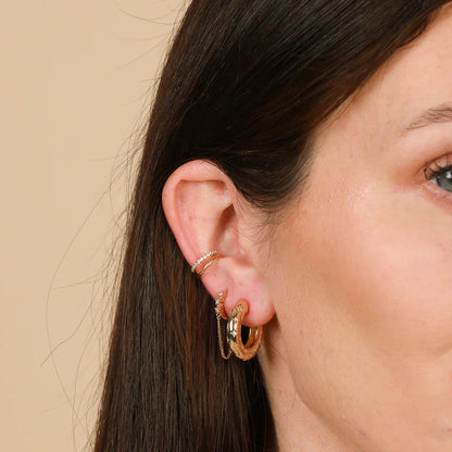 Sterren oorbellen | 18k Goud
