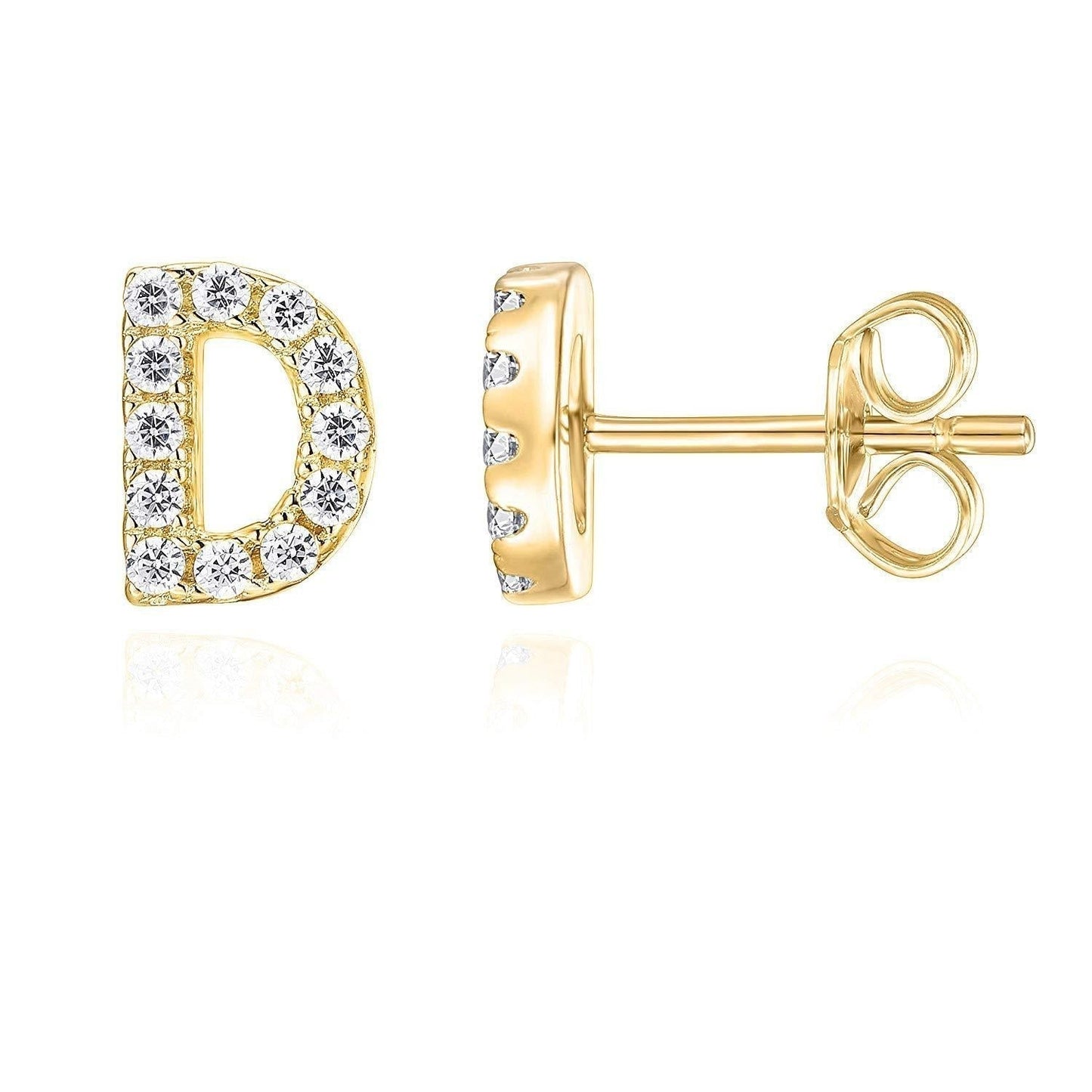 Letter Oorbellen | 18k Goud