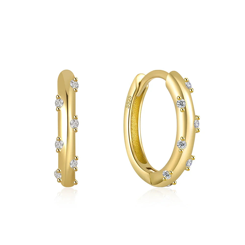 TALIA S925 HUGGIE OORBELLEN