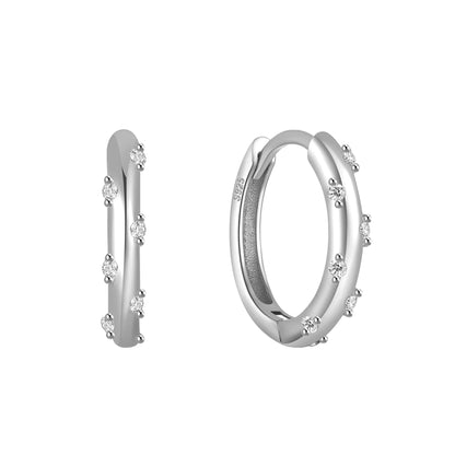 TALIA S925 HUGGIE OORBELLEN